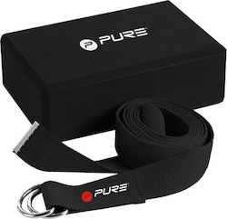 Pure2Improve Yoga Set Pure Bloc de yoga în culoarea Negru