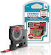 Dymo 1978366 Label Maker Tape 3m x 12mm in Red Colour Compatible with Dymo D1 Dymo Rhino/IND