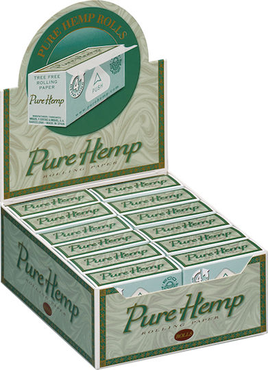 Pure Hemp Organic Hemp Cigarette Rolling Rolls King Size with Cone Tips 4m 24pcs
