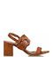 Envie Shoes Women's Sandals Tabac Brown with Chunky Medium Heel