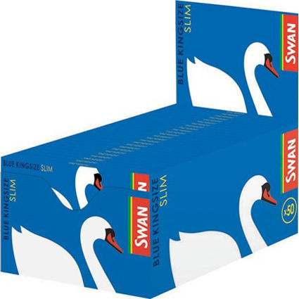 Swan King Size Slim Χαρτάκια Στριφτού Τσιγάρου Slim King Size 32 φύλλα 50τμχ