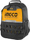 Ingco Tool Backpack Yellow L34xW17xH45cm
