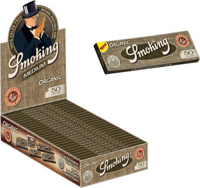 Smoking Organic Hemp Zigarettenpapiere 1+1/4 50 Blätter 25Stück