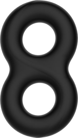 Crazy Bull Super Soft Silicone Пръстен Петел и тестиси Силикон Черен BI-210185