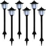 vidaXL Set of 6 Stake Solar Lights Lanterns with Photocell IP44