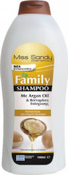 Miss Sandy Family Shampoos Daily Use for All Hair Types 1000ml