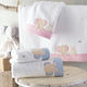 Rythmos Set of baby towels 2pcs Buddies Pink Weight 500gr/m²