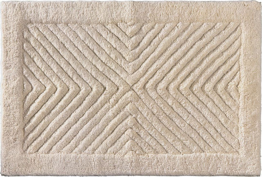 Guy Laroche Πατάκι Μπάνιου Βαμβακερό Mozaik 1127091120032 Natural 40x60εκ.