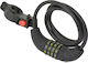 Dresco Cable Locker 4 Digit Combination Bicycle Cable Lock with Combination Black 120cm Ø8mm