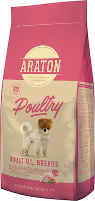 Araton Poultry 15kg Dry Food for Adult Dogs with Poultry