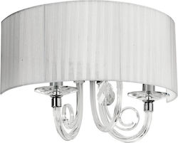 Ondaluce Leira Lamp Wall White 44x23x30cm Ondaluce Leira Lamp Wall White 44x23x30cm