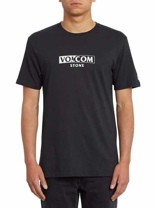 Volcom Never Bsc Ανδρικό T-shirt Μαύρο Με Λογότυπο