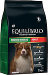 Equilibrio Adult Medium 2kg Trockenfutter für erwachsene Hunde mittlerer Rassen mit Huhn, Reis und Fisch