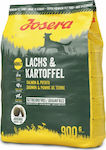 Josera Adult Salmon & Potato 0.9kg Trockenfutter für erwachsene Hunde Ohne Getreide mit Kartoffeln und Lachs