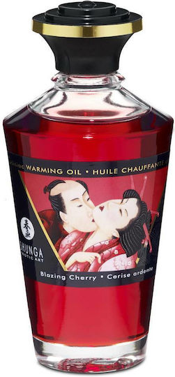 Shunga Aphrodisiac Warming Масажно олио с аромат пламтяща череша 100мл