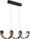 Fan Europe Led-Helix-S4 Ner Pendant Light LED Rail with Natural White Light Black LED-HELIX-S4 NER