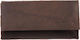 Mario Rossi Tobacco Pouch With Magnetic Clasp 15x7.8cm Brown