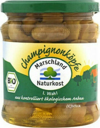 Marschland Naturkost Mushrooms Whole 370gr 370ml