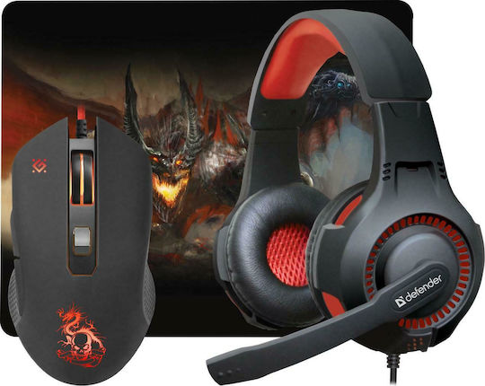 Defender Devourer MHP-006 RGB Gaming Ποντίκι 3200 DPI Μαύρο