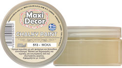 Maxi Decor Chalky Paint Χρώμα Κιμωλίας 513 Μόκκα Μόκκα Μπεζ 100ml CHP 513