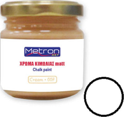 Metron Chalk Paint Χρώμα Κιμωλίας Snow White 110ml