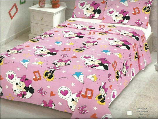 Kids Duvet Single Minnie Pink 160x240cm Kids Duvet Single Minnie Pink 160x240cm