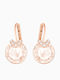 Swarovski Bella V Σκουλαρίκια Κρεμαστά Επιχρυσωμένα με Πέτρες Ροζ