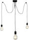 Aria Trade Pendant Light Three-Light for Socket E27 Black