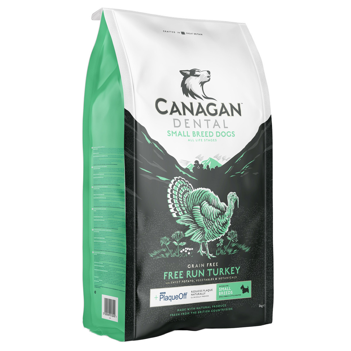 CANAGAN DENTAL FREE RUN TURKEY 2kg　X2 Canagan Free Run Turkey Dental 2kg Hrană Uscată pentru Câini de