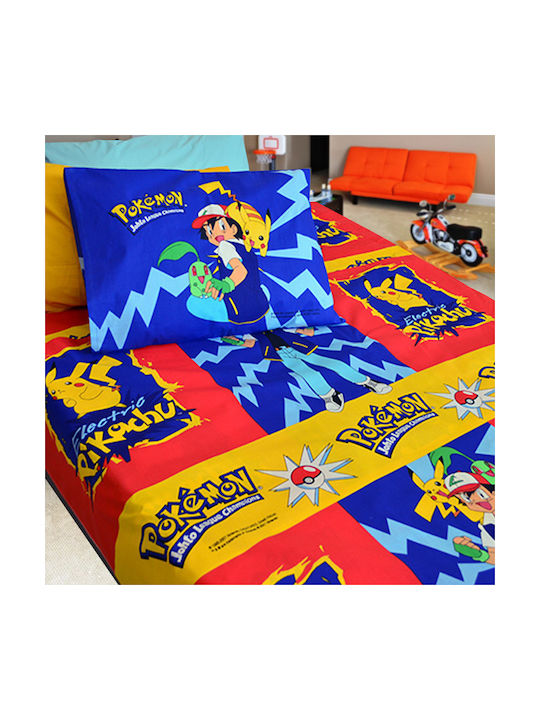 Palatex Kids Quilt Single Pokemon Multicolour 155x235cm