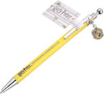 Harry Potter Hufflepuff Pen Ballpoint with Blue Ink Yellow