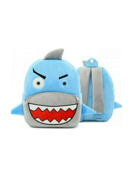 Kakoo Design Carla Παιδική Τσάντα Πλάτης Shark Γαλάζια 24x10x26εκ.