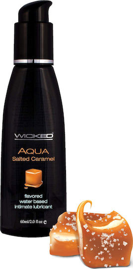 Wicked Aqua Flavored Lubrifiant caramel sărat 60ml