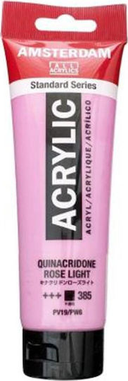 Royal Talens Amsterdam All Acrylics Standard Acrylic Paint Set Quinacridone Rose Light 385 120ml 1pcs