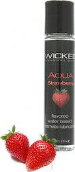 Wicked Aqua Flavored Anales Vaginales Schmiermittel Erdbeere 30ml