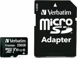 Verbatim Premium microSDXC 256GB Klasse 10 U1 UHS-I mit Adapter