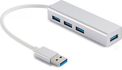 Sandberg Saver USB 3.0 4 Port Hub with USB-A Connection Silver