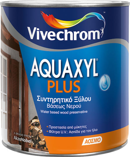 Vivechrom Aquaxyl Plus Συντηρητικό Ξύλου Νερού Άχρωμο Ματ 750ml