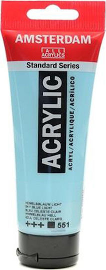 Royal Talens Amsterdam All Acrylics Standard Acrylic Paint Set Sky Blue Light 551 120ml 1pcs