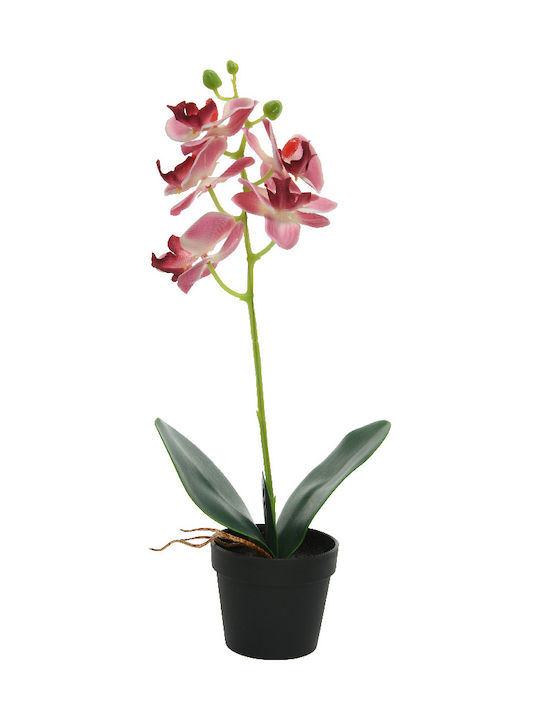 Kaemingk Artificial Plant in Small Pot Orchid Pink 40cm 1pcs