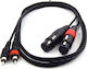 Bridge Cable XLR female to RCA male 1.5m Cable (TPC-021)