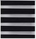 vidaXL Roller Blinds Zebra Double Black W80xH150cm 240200