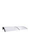 vidaXL Polycarbonate Door / Window Canopy Roof W200xD80cm