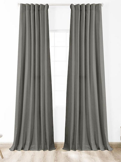 Sunshine Blackout Curtain With Pencil Pleat Gray 150x280cm