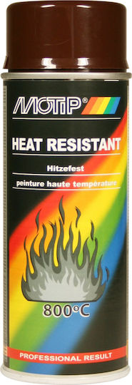 Motip Dupli Spray Paint Heat Resistant High Temperature with Matt Effect Brown 400ml