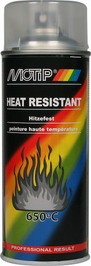 Motip Dupli Σπρέι Βαφής Heat Resistant Υψηλής Θερμοκρασίας με Ματ Εφέ Διάφανο 400ml