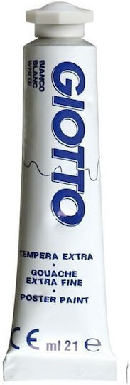 Giotto Extra Fine Tempera Paints White in Tube 21ml 1pcs