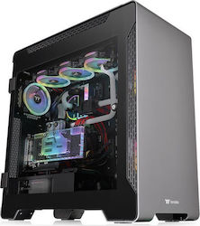 Thermaltake A700 Aluminum Tempered Glass Edition Gaming Full Tower Κουτί Υπολογιστή με Πλαϊνό Παράθυρο Μαύρο