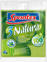Spontex Natura Natürliches Tuch Biologisch abbaubar Allgemeine Verwendung 20.5x17.5cm 3Stück