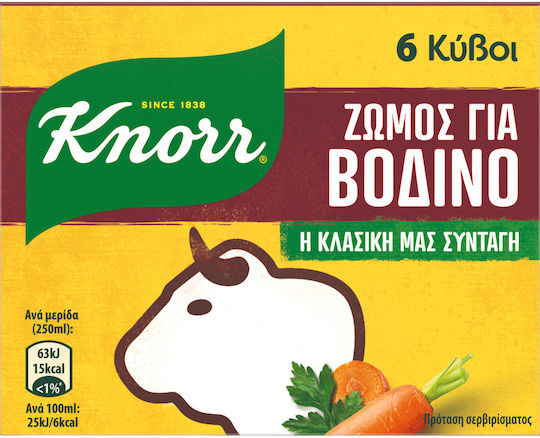 Knorr Cooking Cubes Beef Beef Broth 60gr Package of 6